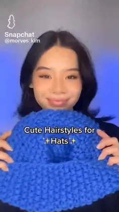 با کلاه اینجوری موهاتو ببند