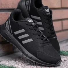 🏆کفش ورزشی Adidas مردانه مشکی طوسی مدل Matikan