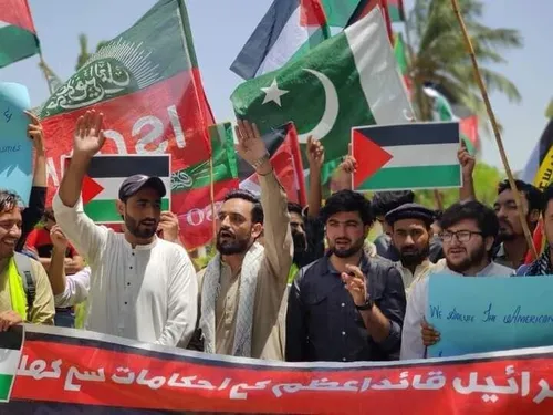💠تجمع دانشجویان پاکستانی در همبستگی با حامیان فلسطین در آمریکا💠