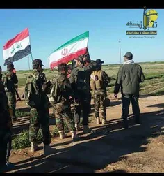 بالا بردن پرچم #ایران به دست نیروهای #بسیج مردمی #عراق در