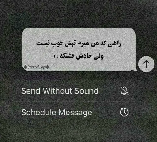 آخر خوبی نداره...!