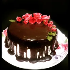 #کیک_خامه ای_شکلاتی