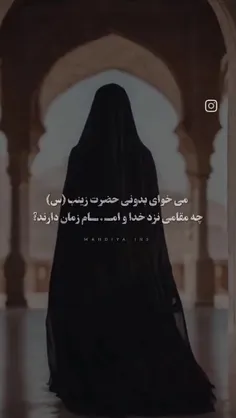 مقام و منزلت حضرت زینب(س) پیش خداوامام زمان(عج).. 