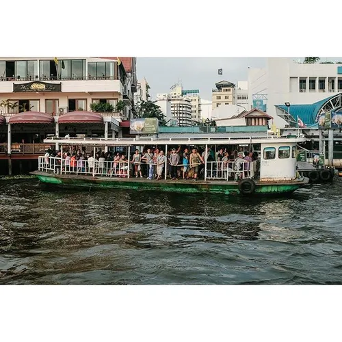 River taxi at Chao Phraya River. Bangkok. Thailand.