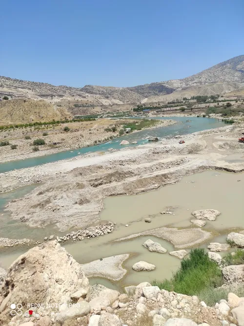 دمدره و رودخانه مارون روستای تراب.esfand424