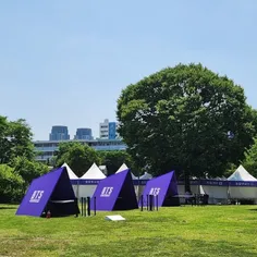 اماده سازی پارک Yeouido Hangang برای جشنواره فستا امروز💌💜