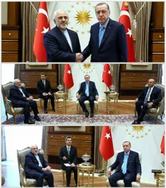 🔴 دیدار ظریف با اردوغان بدون پرچم ایران‼ ️