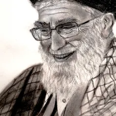 طراحی ذغال سید علی خامنه ای😇