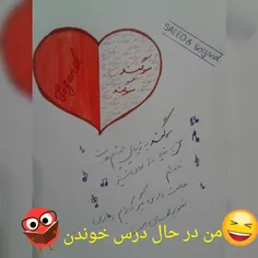 علکی مثلا درس میخونم برای میان ترم;)از الان:)))