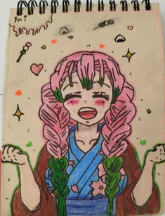 نقاشی میتسوری و شینوبو🩷💜