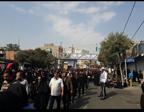 امروز راهپیمایی اربعین خیابون فدائیان اسلام به مقصد شاه ع