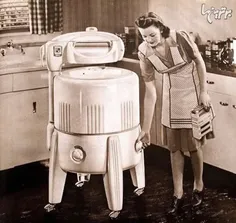 ماشین لباسشویی، سال 1940 میلادی.