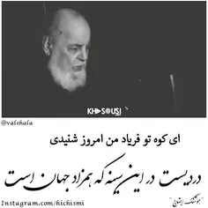 دردی‌ست در این سینه که همزاد جهان است ...