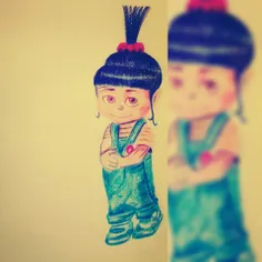 نقاشی اگنس با مداد رنگی :)) ❤