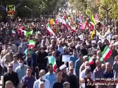 اعلام حمایت هزاران نفری مردم سنندج از حکومت اسلامی و قانو
