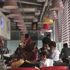 #Family of four, at the Tabiyat bridge food court | 17 Ap
