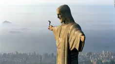 اوج هیجان در پریدن از مجسمه / ریو دوژانیرو برزیل