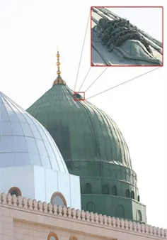 علت برجستگی روی گنبد مسجد پیامبر چیست؟