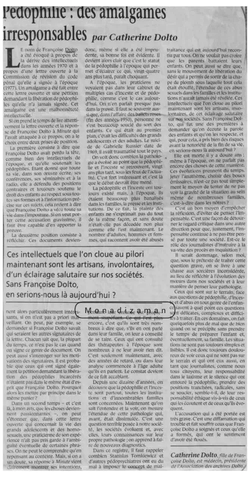 🔴 اعتراض روشنفکران و متفکران فرانسوی به جرم بودن رابطه جنسی با کودکان (پدوفیلیا) در سال ۱۹۷۷!