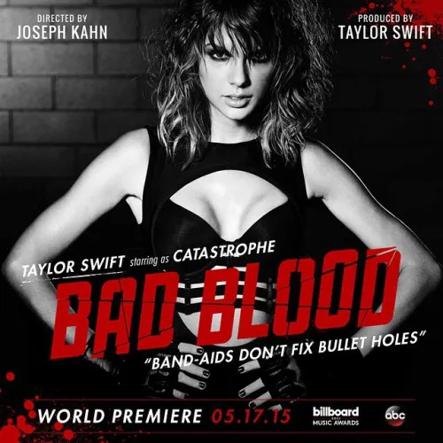 Taylor in her new music video "Bad Blood"