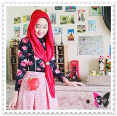 حجاب اندونزیایی حجابی شلوغ و شاد همانند مردم کشور اندونزی