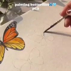 🦋 نقاشی پروانه 🦋