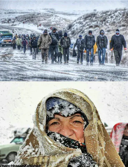 زائران پیاده خراسان شمالی در راه مشهدالرضا(ع)