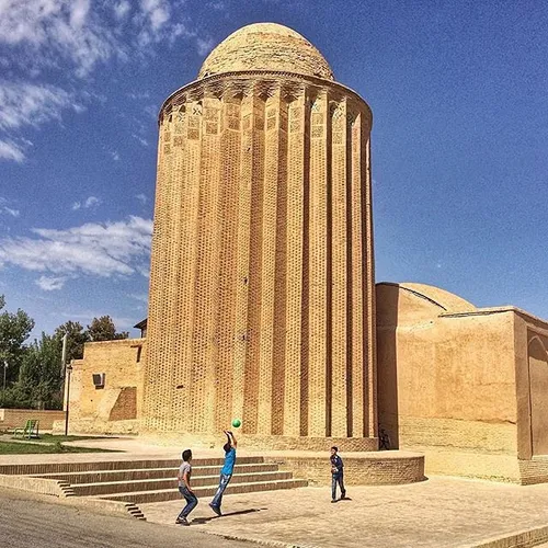 Kashaneh Tower, an old structure located at Bastam, which