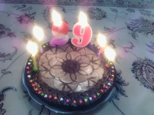 امشب تولد آقام بود اینم از کیک تولدش:-*