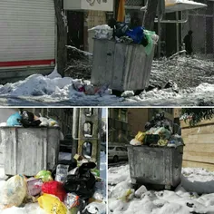 💢 در کنار عدم مدیریت شهرداری تهران در برف روبی خیابان ها 