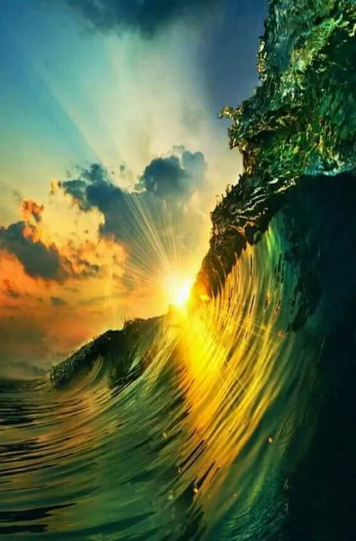 دریا خورشید زیبا کپی با ذکر صلوات جهت سلامتی و تعجیل در ظ