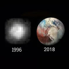 جالبه بدونید دوتا تصویر بالا هردو متعلق به سیاره پلوتونه 
