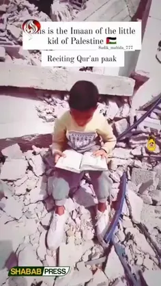 📖 تلاوت زیبای قرآن در خرابه های غزه