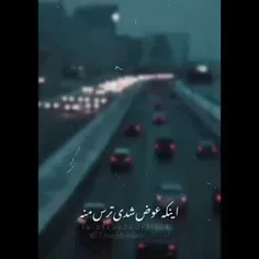 اینگه عوض شدی ترس منه 