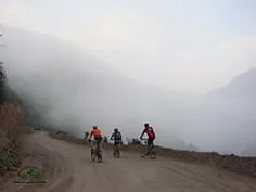 دوچرخه سواری در ارتفاعات جنگل سه هزار تنکابن