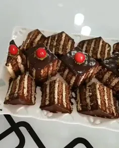 #کیک_یخچالی_شکلاتی 