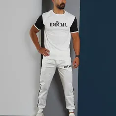 🏆ست تیشرت شلوار سفید مردانه مدل Dior