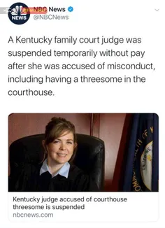 ▪ ️‏یک قاضیِ دادگاه خانواده در آمریکا، در همان دادگاه اقد