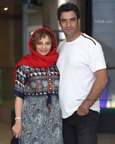 یکتا ناصر به همراه همسرش.