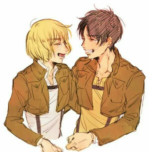 erearu😭 💔 eremin💙 💚 Eren jaeger💚 armin arlert💙 attack on 