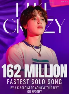 موزیک ”Like Crazy“(ورژن کره ای) به بیش از 162 میلیون استر