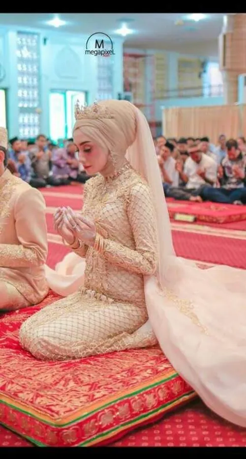 عروس در مسجد 👍 عروس مسلمان