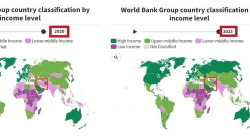 بعد از سه سال ما از بین کشورهای lower-middle income (درآم