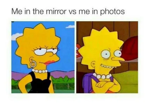 سمت چپ : من در آینه