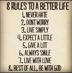 8 قانون برای بهترشدن زندگی
