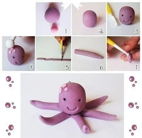 ایده خلاقانه ساخت کاردستی کودک که با خمیر راحت میتونه بسا
