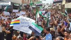 ⭕️ #آشوب_طلبان  #سوریه  با پرچم #همجنسبازان  به میدان آمد