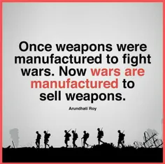 یه زمانی اسلحه‌ها برای جنگیدن در نبردها ساخته می‌شدند.