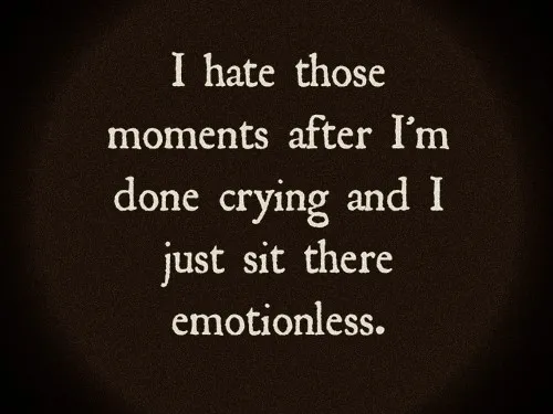 من از اون مواقع متنفرم که بعد از تموم شدن گریه ام، بدون ا