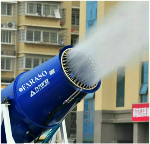 ماشین های تصفیه هوا در شهر Guigang چین، با ایجاد مه تا ار